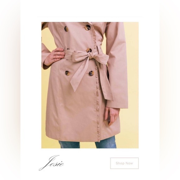 SOLD - Gal Meets Glam Josie Trench Coat Size S - Picture 2 of 6